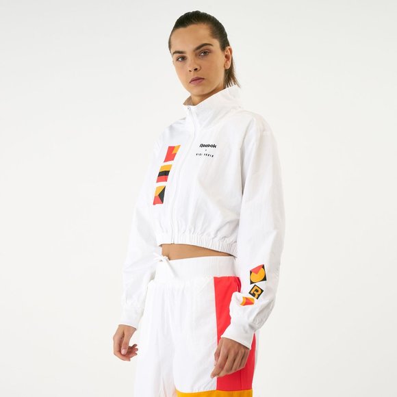 NEW - REEBOK Gigi Hadid Track Jacket White - Picture 2 of 5